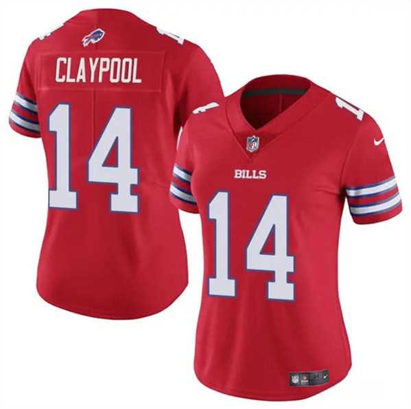 Women%27s Buffalo Bills #14 Chase Claypool Red Vapor Stitched Jersey Dzhi
